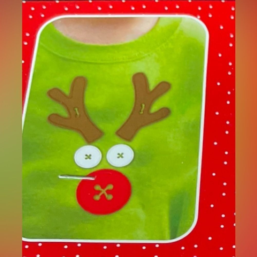 🎄❤️🎄 NEW Christmas Arts & Crafts 5 Button Reindeer Kit NWT